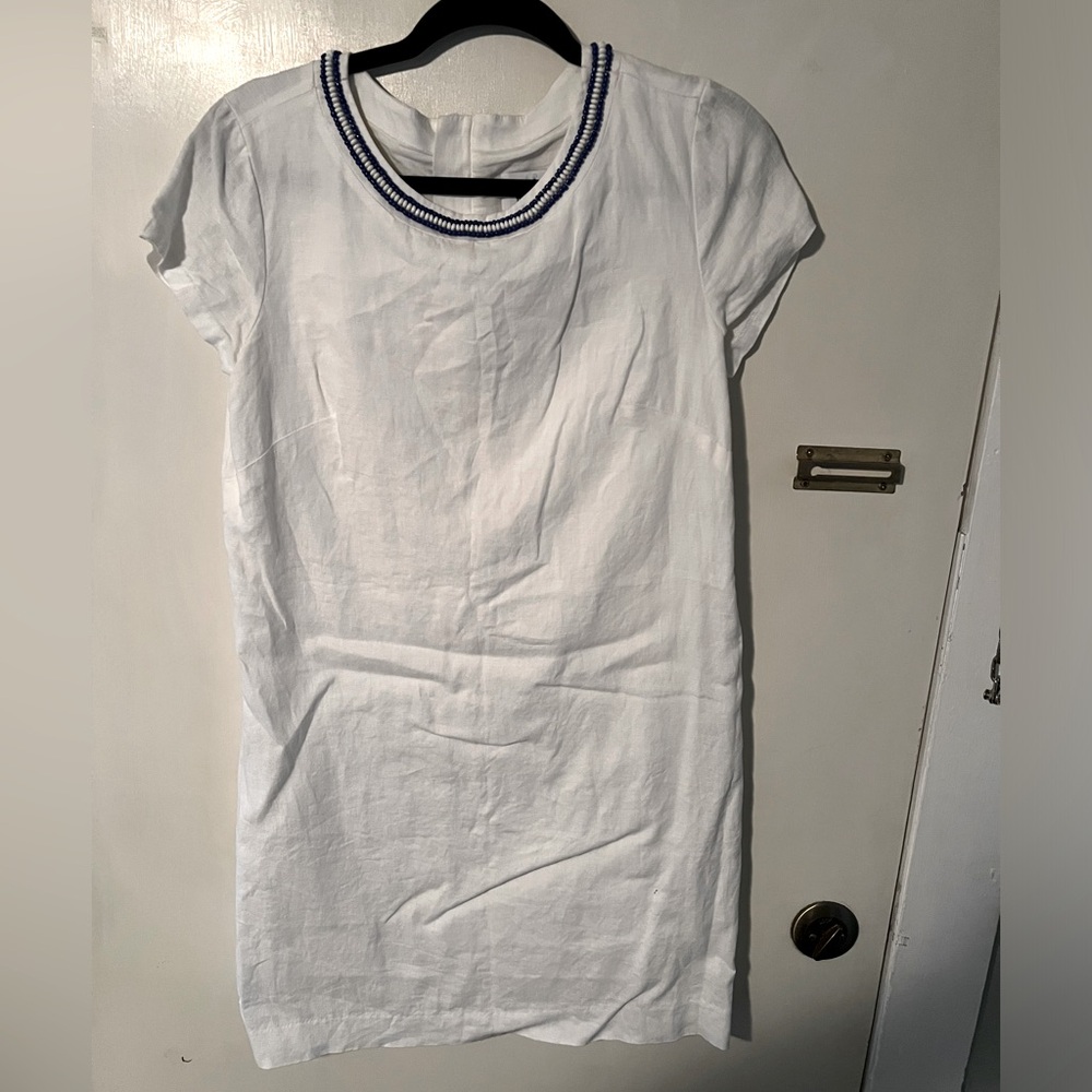 HIHO Linen Shift Dress - Small/White